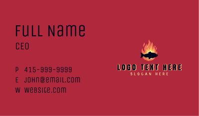 Fish Seafood Grill Business Card