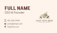 Organic Garden Leaf Business Card