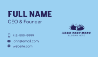 Blue Car Wash Cleaning Business Card Design