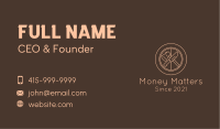 Axe & Knife Camping Badge Business Card