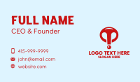 Red Exclamation Point  Business Card