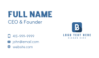 Business Marketing Letter B Business Card