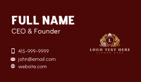 Royal Crown Shield Business Card