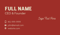 Script Company Business Business Card