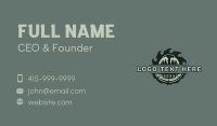 Lumberjack Hammer Woods Business Card