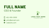 Letter A Leaf Branch Business Card Design