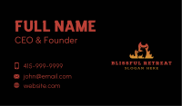 Flaming Cow Grill Business Card