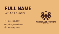Brown Ethnic Lion Business Card
