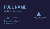 Red Triangle Letter A Business Card