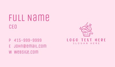 Cupcake Pastry Dessert  Business Card