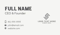 Minimalist Steel Construction Business Card