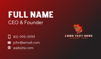 Fire Basketball Sport Business Card Design