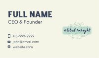 Floral Banner Wordmark Business Card