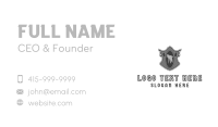 Medieval Wolf Emblem Business Card