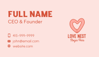 Heart Couple Hands Business Card Image Preview