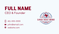Texas Geography Map Business Card