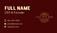 Luxury Decorative Hotel Business Card