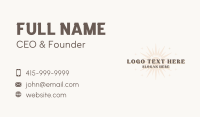 Enchanted Sun Star Business Card