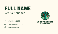Autumn Tree Badge Business Card Design