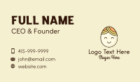 Smiling Happy Egg Head Business Card Image Preview
