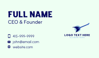 Blue Electric Guitar Business Card