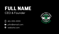 Chainsaw Lumberjack Cutting Business Card