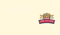 Fun Popcorn Bistro  Business Card