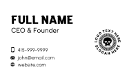 Black Skull Piercing Business Card