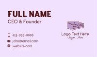 Sofa Furniture Couch Business Card Design