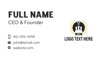 Bowling Emblem Business Card Design