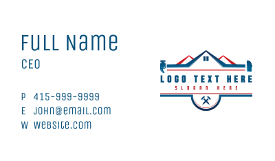 Builder Hammer Tools Business Card Image Preview