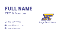 ST Sport Letter Business Card Design