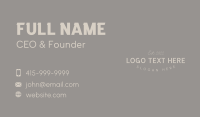 Branding Business Card example 3