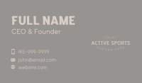 Classic Professional Elegant Brand   Business Card