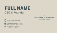 Premium Business Wordmark Business Card