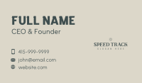 Premium Business Wordmark Business Card