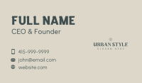 Premium Business Wordmark Business Card