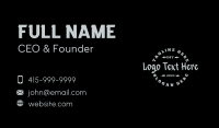 Urban Clothing Wordmark Business Card