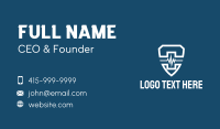 White Lifeline Shield  Business Card Design