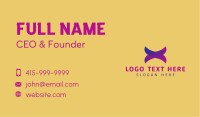 Tech Company Letter X Business Card