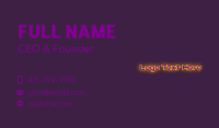 Simple Gaming Wordmark Business Card