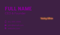 Simple Gaming Wordmark Business Card