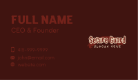 Fright Business Card example 2