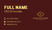 Golden Chain Letter Business Card