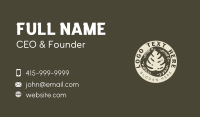 Organic Leaf Gardening  Business Card Design