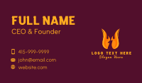 Flaming Phoenix Bird Business Card