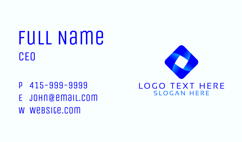 Agency Business Card example 1