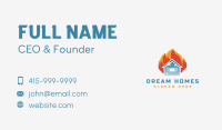 Fire Cooling House Business Card Design