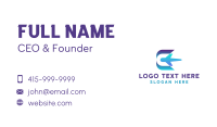 Logistics Airplane Shipping Business Card Design