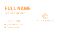 Stitch Pattern Letter C Business Card